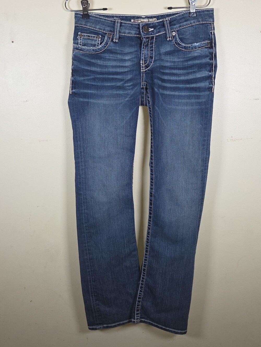 Buckle BKE Women's Blue Jeans Stella Slim Fit Low Rise Boot Cut 28x33.5 Fade